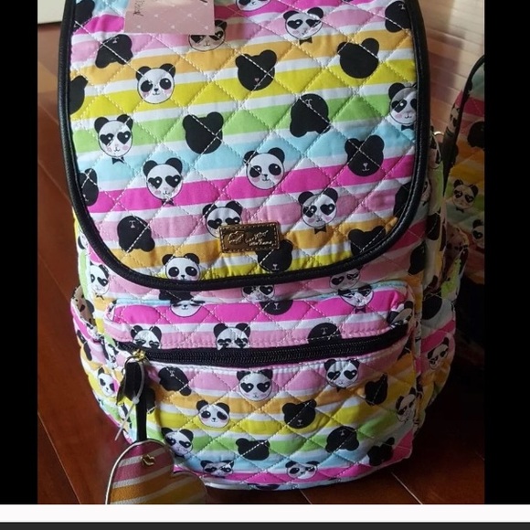 betsey johnson backpack panda